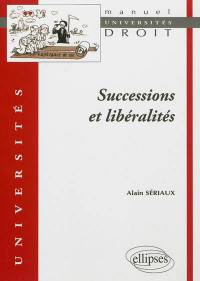 Successions et libéralités