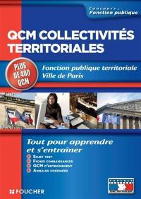 QCM collectivités territoriales : fonction publique territoriale Ville de Paris