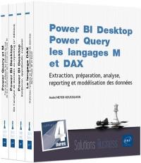Power BI Desktop, Power Query, les langages M et DAX : extraction, préparation, analyse, reporting et modélisation des données : coffret 4 livres