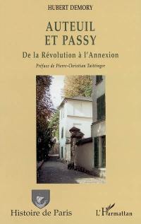 Auteuil et Passy : de la Révolution à l'annexion
