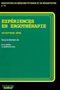 Expériences en ergothérapie. Vol. 17