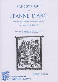Panégyrique de Jeanne d'Arc : prononcé dans l'église Sainte-Croix d'Orléans le dimanche 8 mai 1672