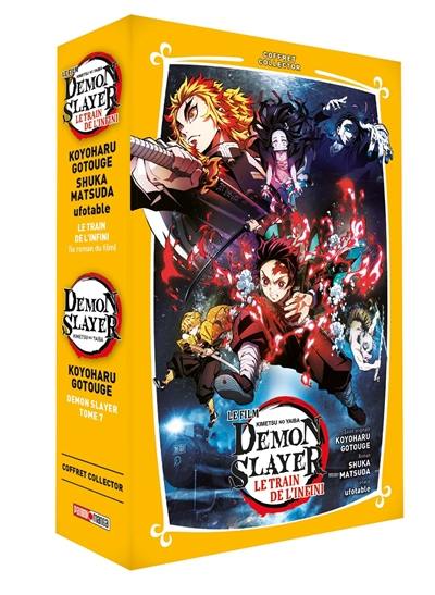 Demon Slayer : coffret collector tome 7 + roman jeunesse tome 3