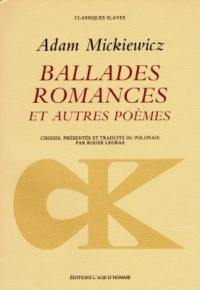 Ballades, romances et autres poèmes