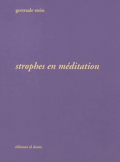 Strophes en méditation