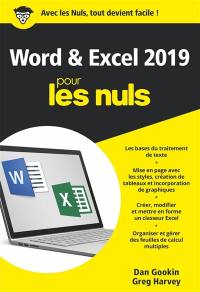 Word & Excel 2019 pour les nuls