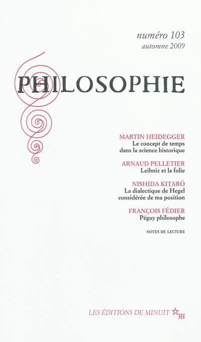 Philosophie, n° 103
