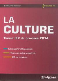 La culture : thème IEP de province 2014