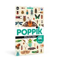 Poppik Les insectes : 1 poster + 44 stickers repositionnables