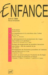 Enfance, n° 2 (2005)
