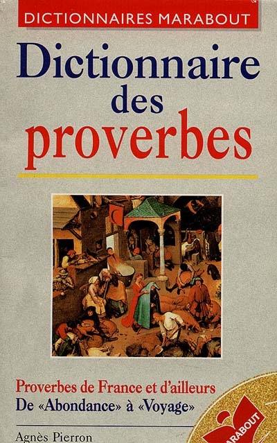 Dictionnaire des proverbes