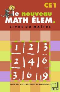 Math élém. CE1 : livre du maître