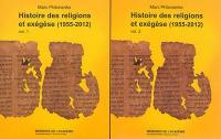 Histoire des religions et exégèse, 1955-2012 : recueil des articles de Marc Philonenko