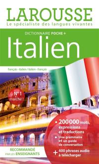 Italien, dictionnaire poche + : français-italien, italien-français