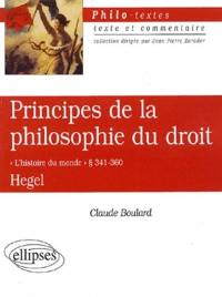 Principes de la philosophie du droit, Hegel : l'histoire du monde, paragr. 341-360