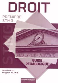 Droit, première STMG : guide pédagogique