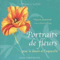 Portraits de fleurs pour le dessin et l'aquarelle