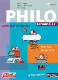 Philo terminales séries technologiques : nouveau programme