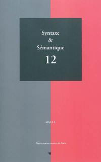 Syntaxe et sémantique, n° 12
