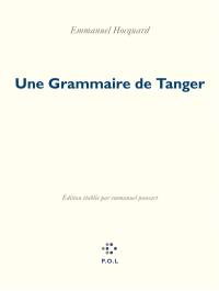 Une grammaire de Tanger