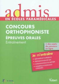 Concours orthophoniste : épreuves orales : entraînement