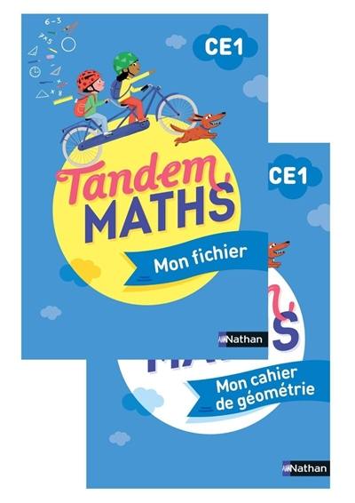 Tandem, maths CE1 : mon fichier + mon cahier de géométrie