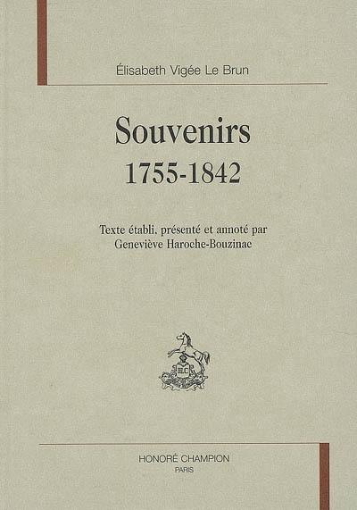 Souvenirs, 1755-1842