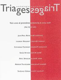 Triages, n° hors-série. Voix unes & premières : anthologie 2014 : vol. 2