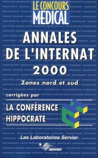 Annales de l'internat 2000 : zones nord et sud