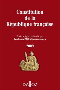 Constitution de la République française : texte intégral de la Constitution de la Ve République à jour des dernières révisions constitutionnelles