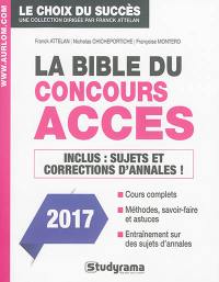 La bible du concours Accès 2017