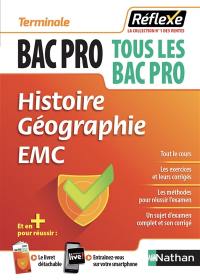 Histoire géographie, EMC, bac pro, tous les bac pro, terminale