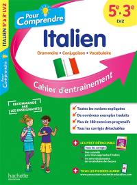 Italien 5e à 3e, LV2 : cahier d'entraînement