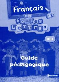 Français CE1 : guide pédagogique