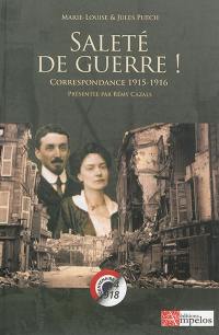 Saleté de guerre ! : Marie-Louise & Jules Puech : correspondance 1915-1916