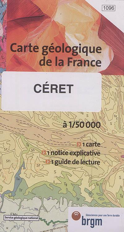 Céret : carte géologique de la France à 1:50.000