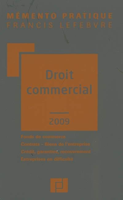 Droit commercial 2009 : fonds de commerce, contrats, biens de l'entreprise, crédit, garanties, recouvrement, entreprises en difficulté