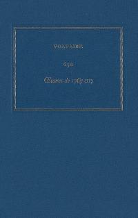 Les oeuvres complètes de Voltaire. Vol. 63B. Oeuvres de 1767 : 2e partie