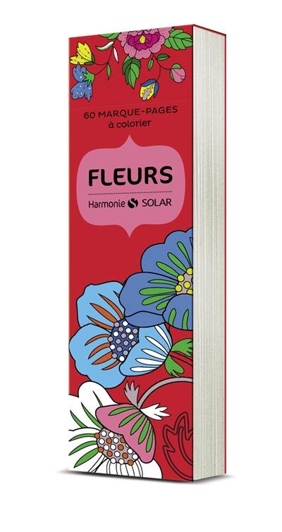 Fleurs : 60 marque-pages à colorier