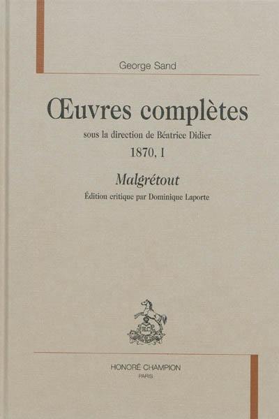 Oeuvres complètes. 1870 (1)