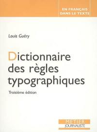 Dictionnaire des règles typographiques