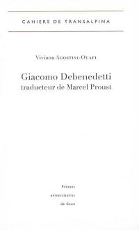 Giacomo Debenedetti traducteur de Marcel Proust