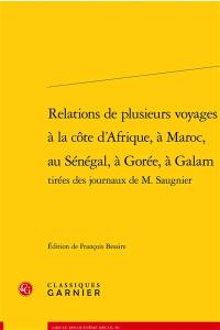 Relations de plusieurs voyages à la côte d'Afrique, à Maroc, au Sénégal, à Gorée, à Galam