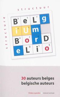Belgium bordelio : structure 2015 : 30 auteurs belges. Belgium bordelio : structuur 2015 : 30 belgische auteurs