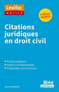 Citations juridiques en droit civil : licence & master