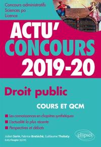Droit public : concours 2019-2020 : cours et QCM