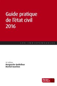 Guide pratique de l'état civil 2016