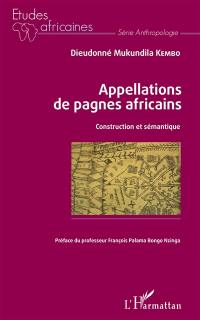 Appellations de pagnes africains : construction et sémantique