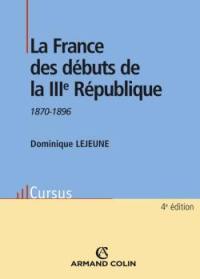 La France des débuts de la IIIe République : 1870-1896
