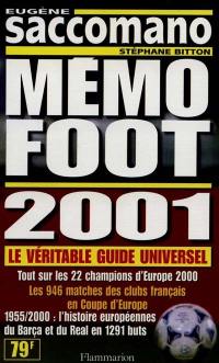 Mémo foot : 2001
